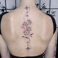 Fine Line Back Tattoos Orangetattooshop