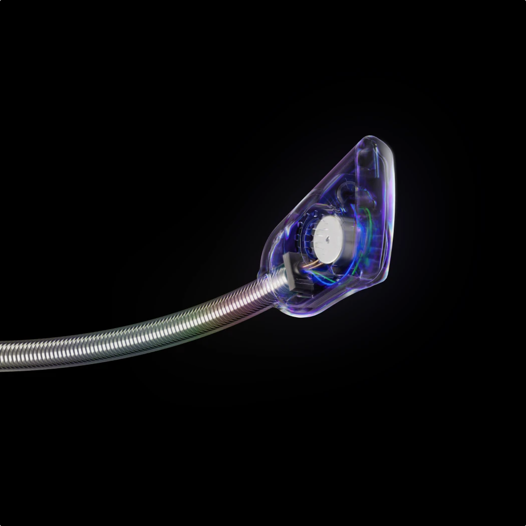 An xray view of the AI noise cancelling mic on the Arctis Nova 7 Dragon Edition.
