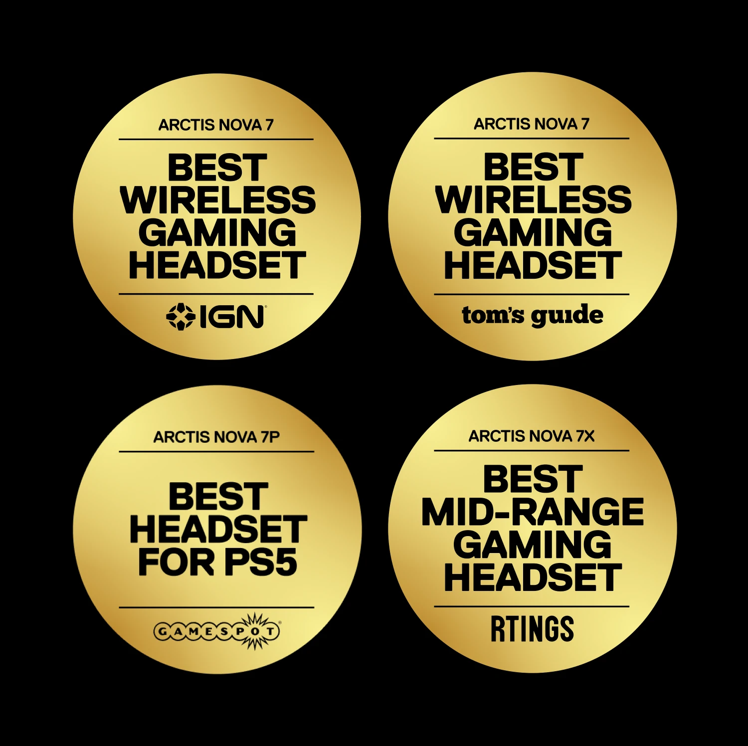 Award badges.