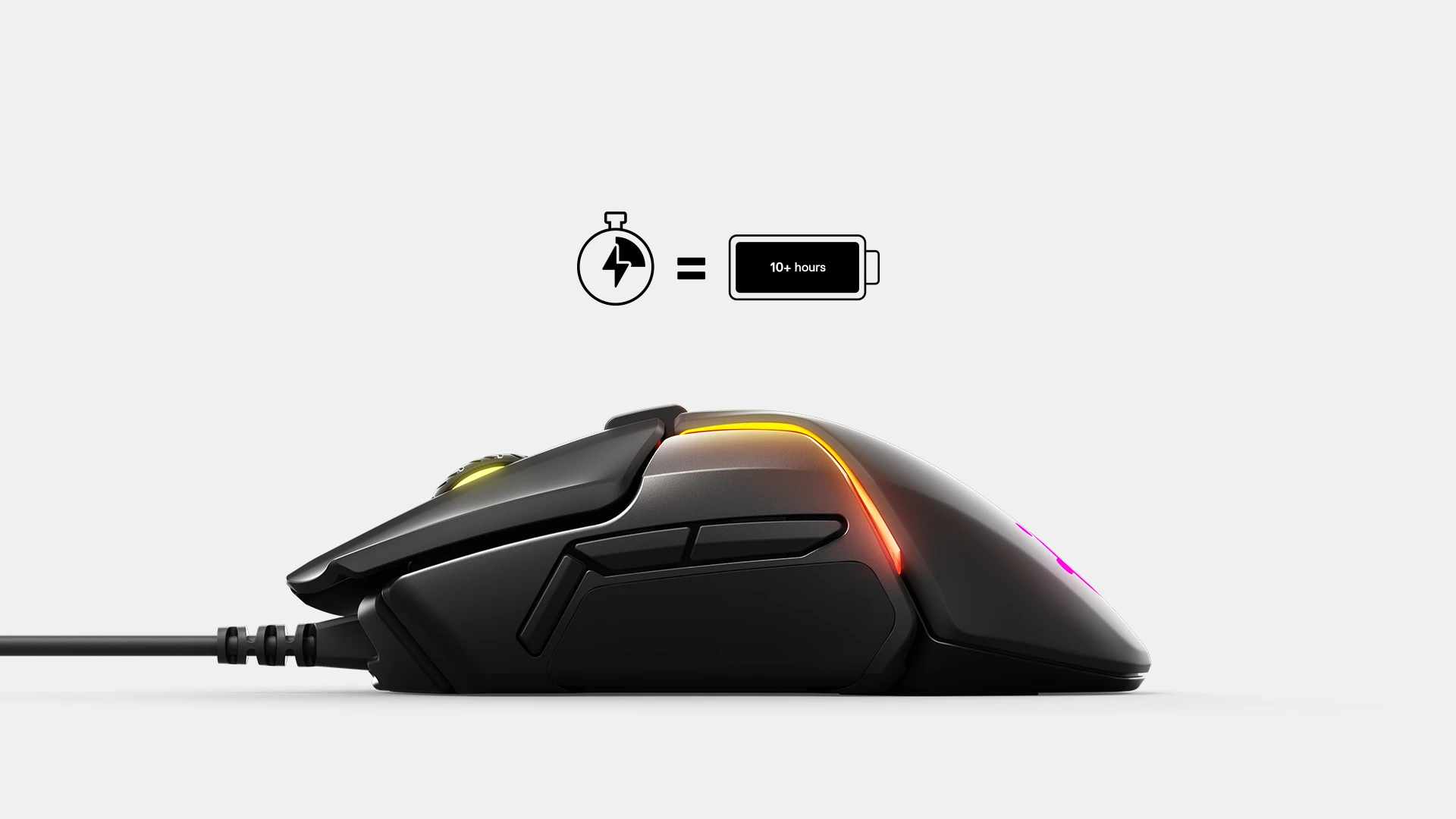 an image with mouse and battery icon with clock