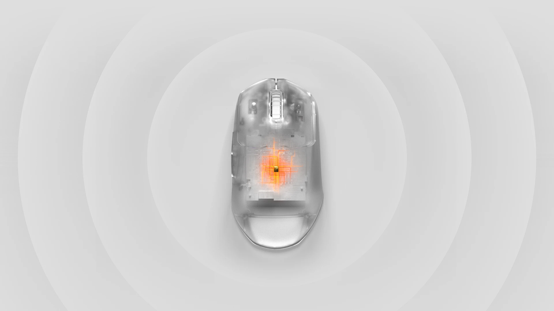 スキャナ効果と振動効果を持つプライムミニワイヤレスマウスのイメージ