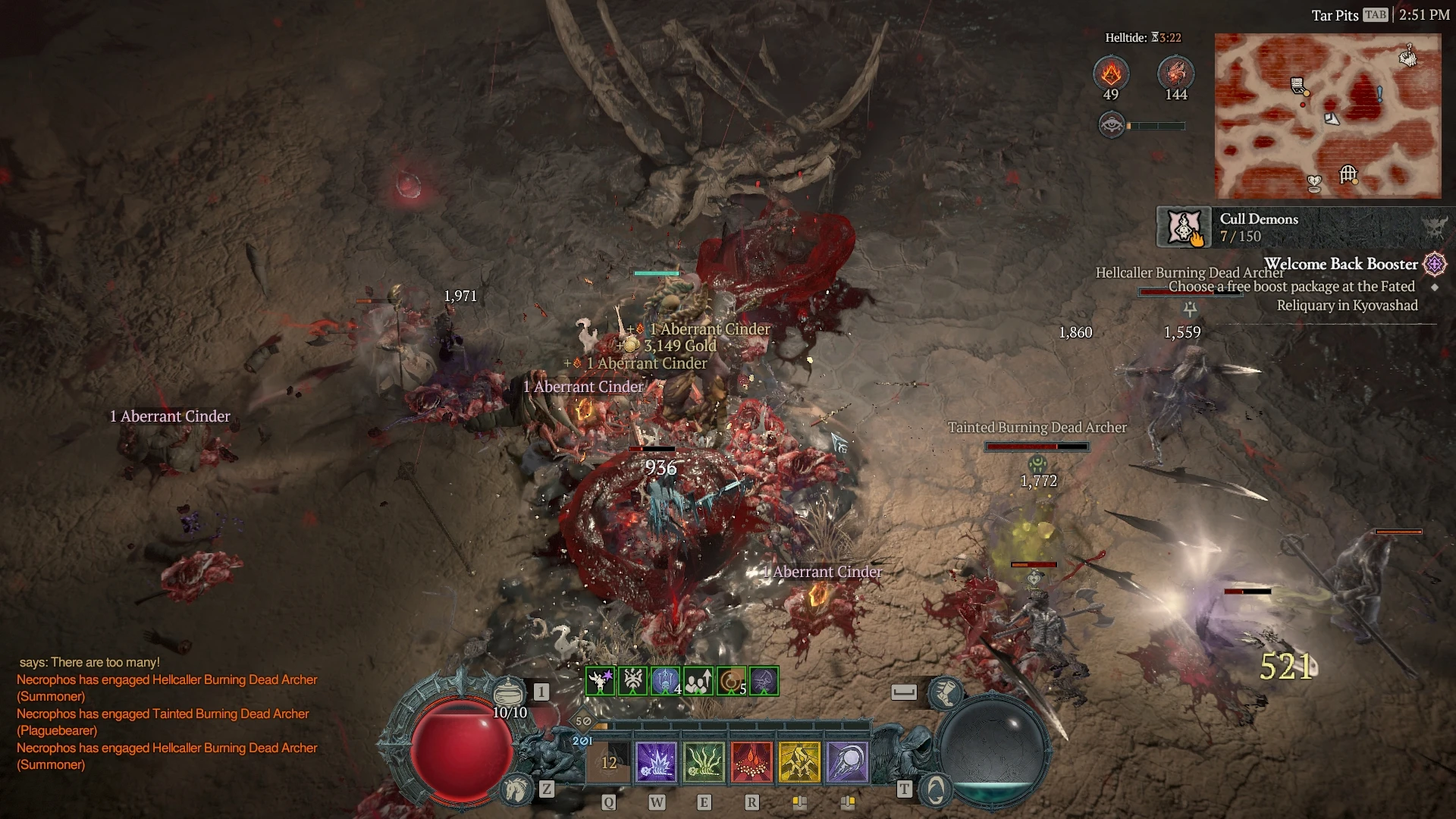 Diablo 4 battle.