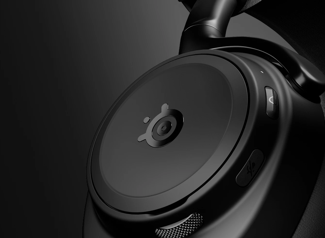 Arctis Nova Elite negro; vista lateral