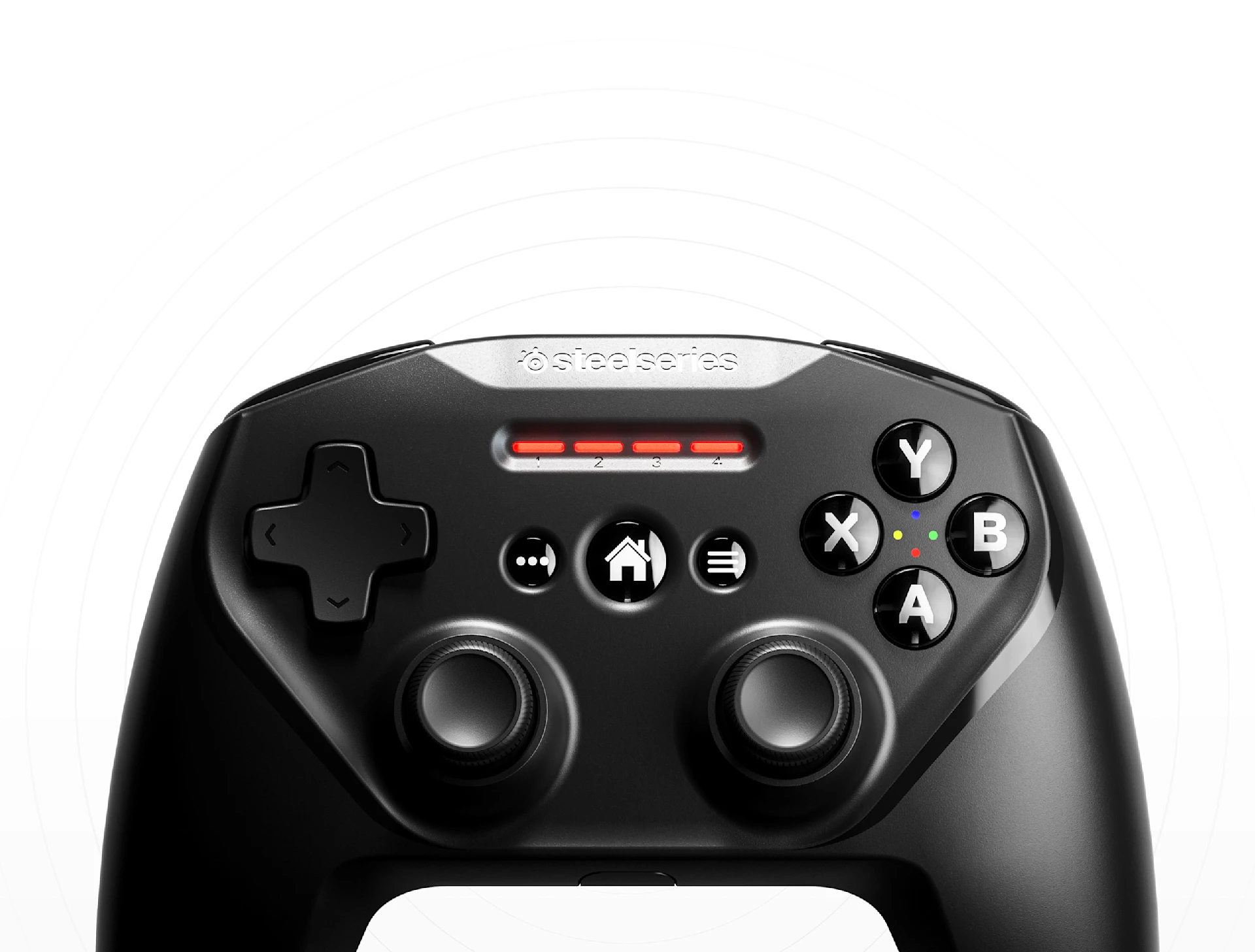 Controlador Nimbus plus sobre fondo blanco