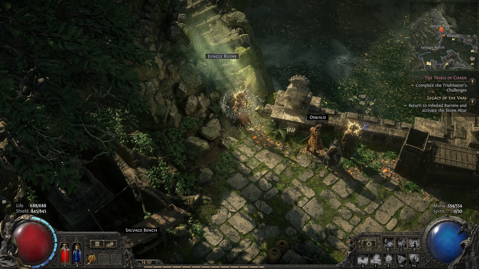 Entrance to the instance in path of exile two.
