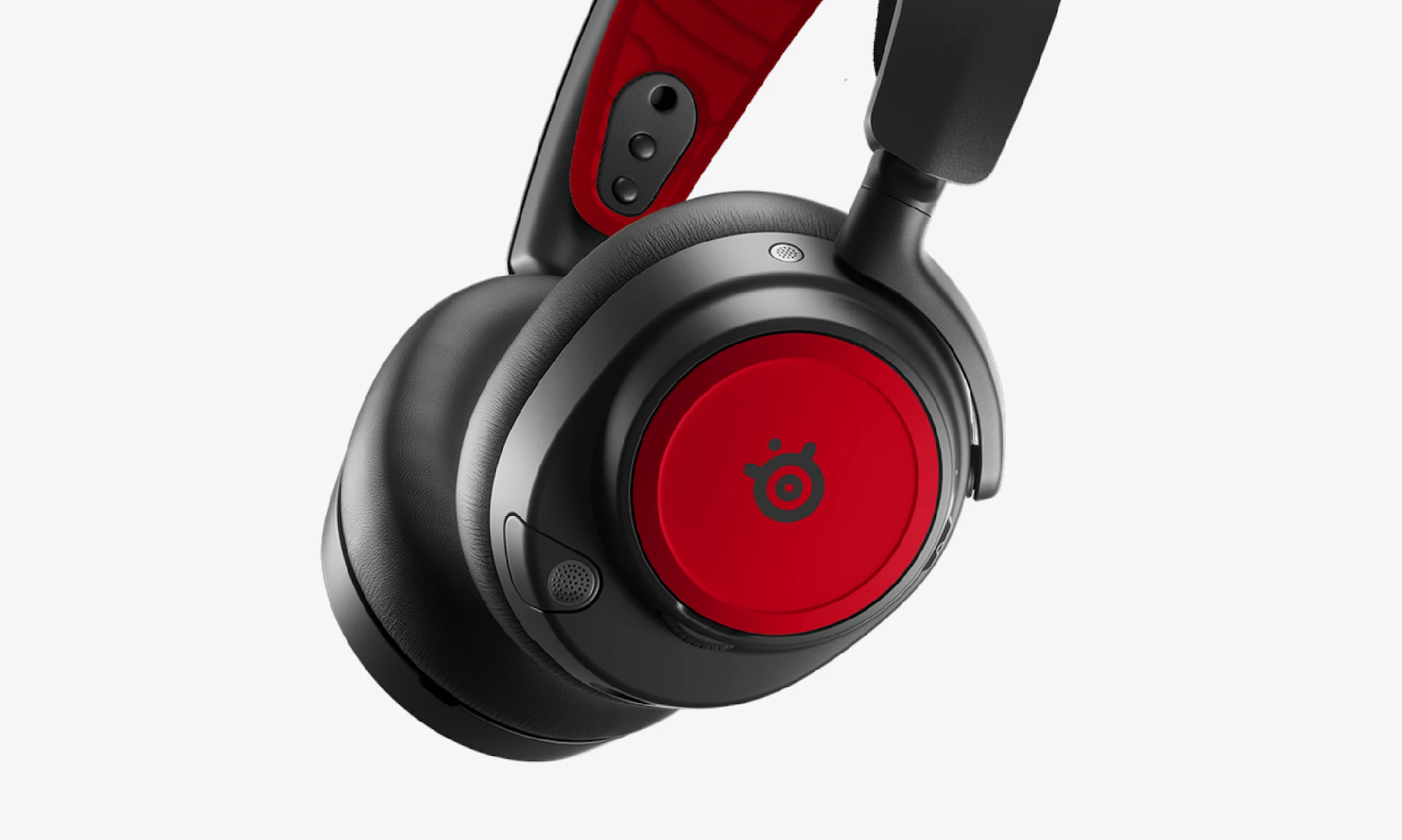 arctis nova 5 with red booster pack on it