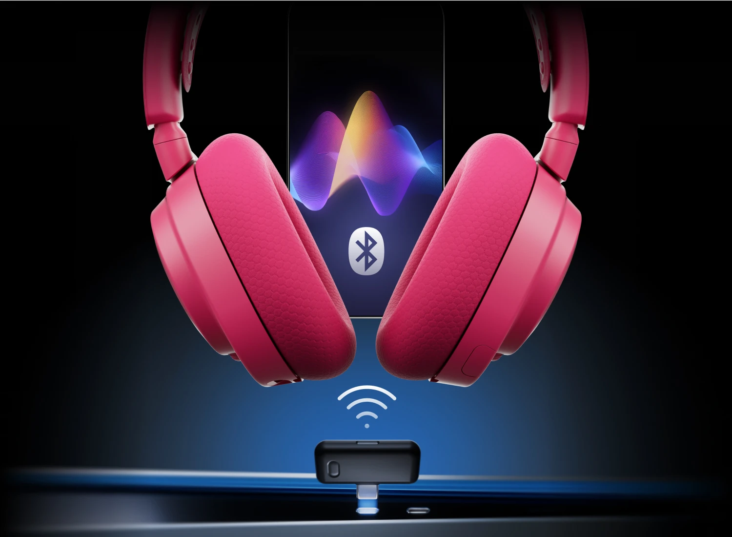 arctis nova 7 gen 2 magenta dongle üzerinde süpürme