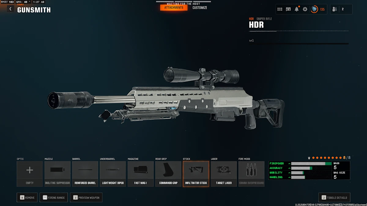 Best One-Shot Kill HDR Loadout in Warzone