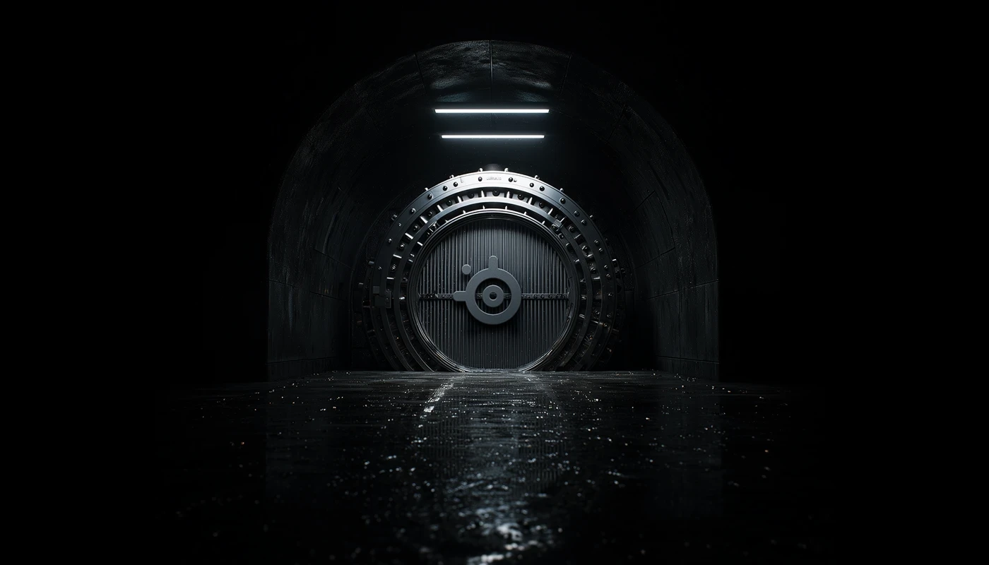 자물쇠에 SteelSeries 로고가 새겨진 강철 금고 이미지.