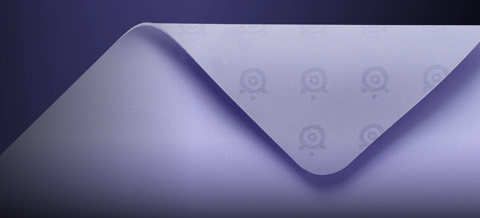 folded qck lavender as it looks like an envelope