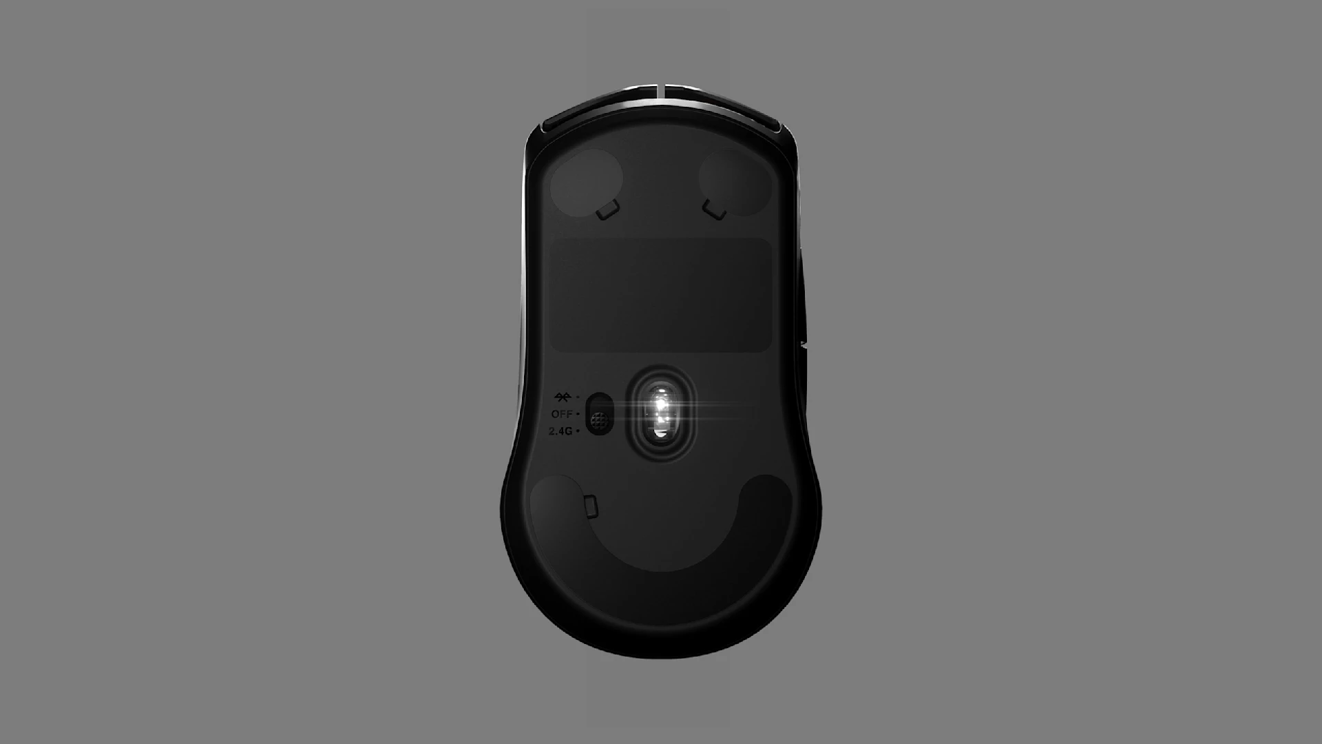 Rendu de la face inférieure de la souris pour montrer le capteur TrueMove