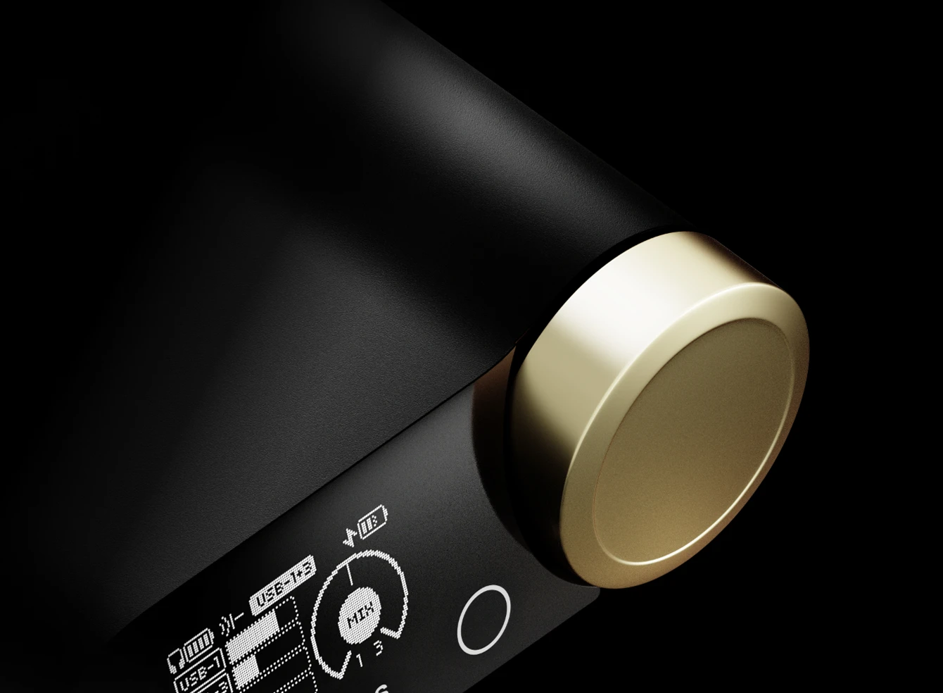 front view of the gamedac for arctis nova elite sage gold