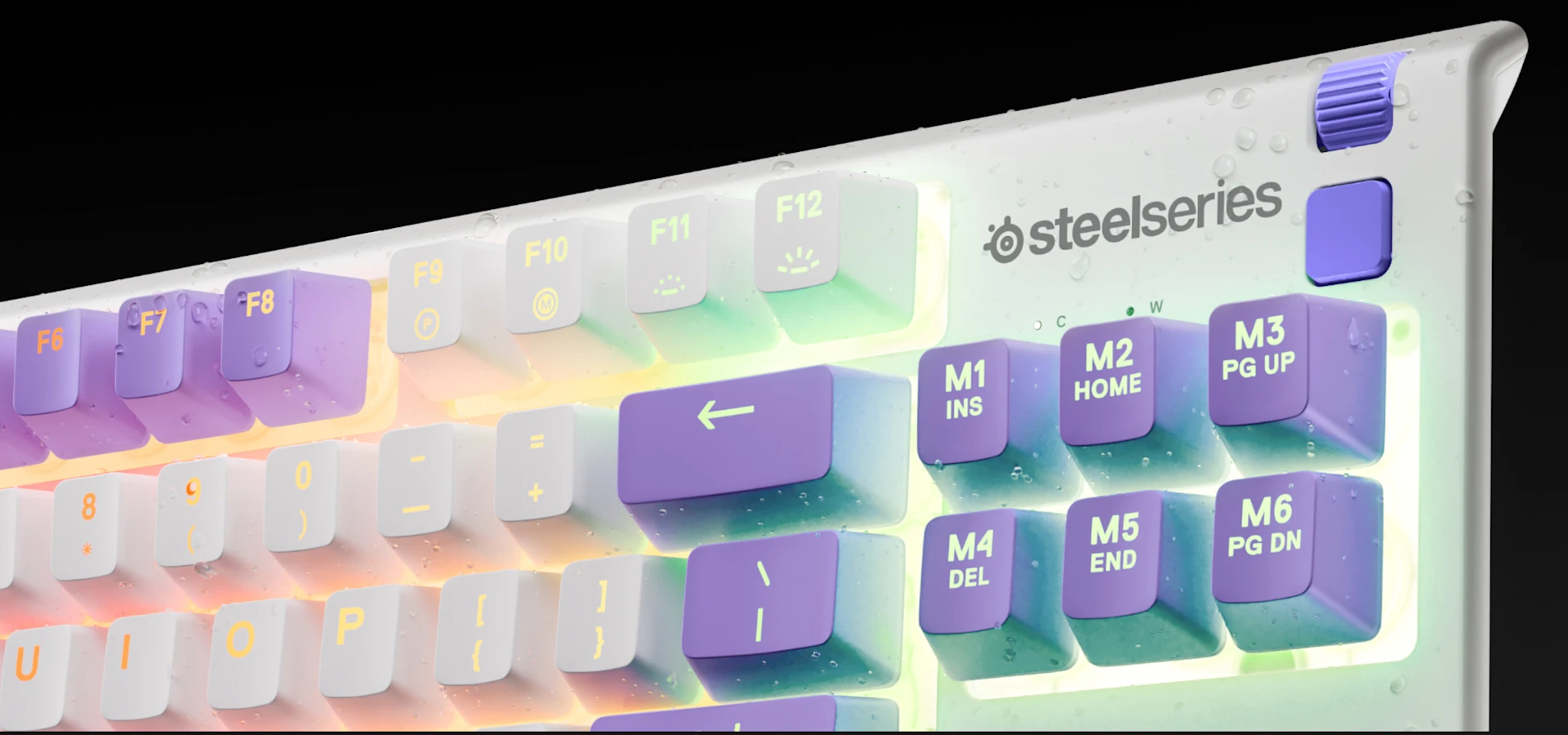 imagem em close-up do teclado Apex 3 TKL