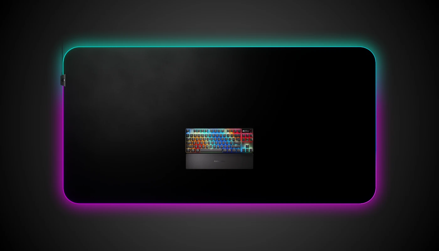 Gen 3 keyboard in the center and a QCK