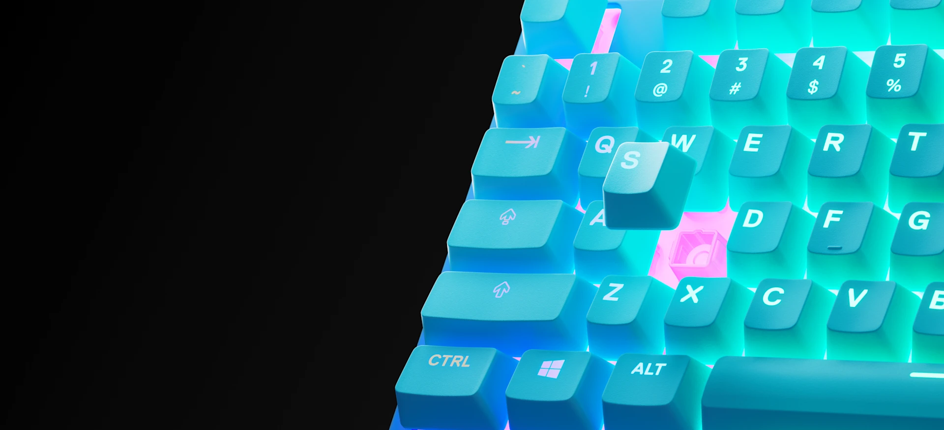 Close up image of Apex 3 TKL keyboard