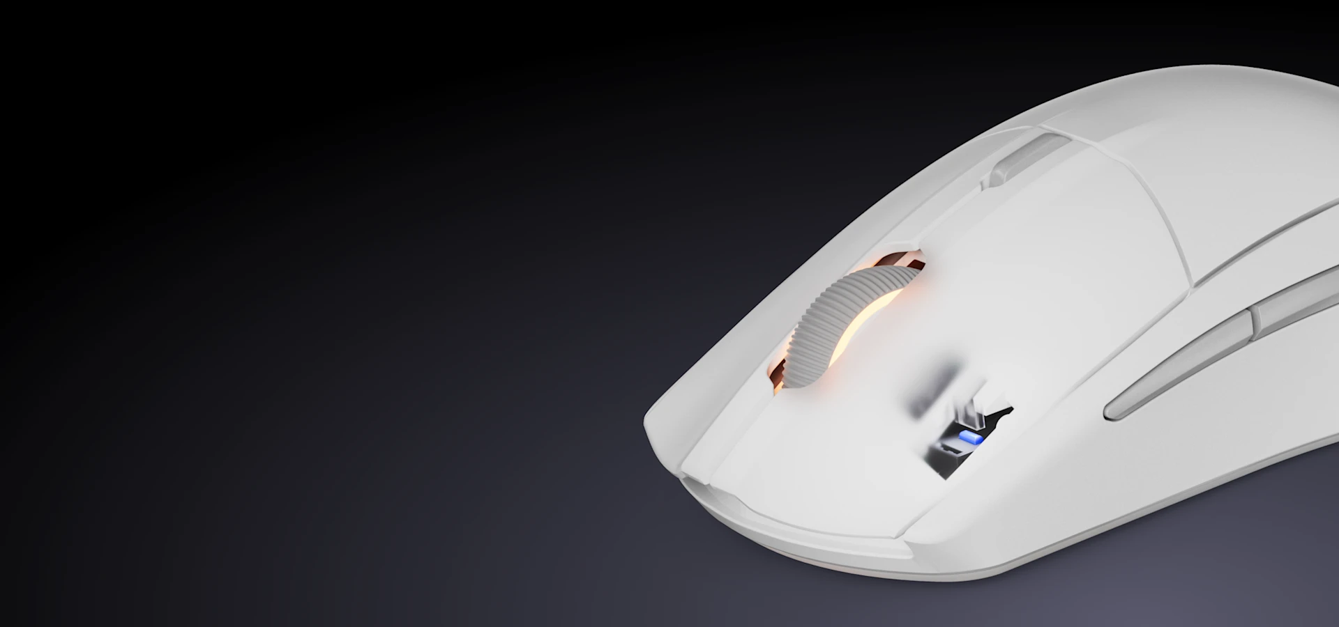 The Rival 3 Wireless Gen 2 mouse on a dark background