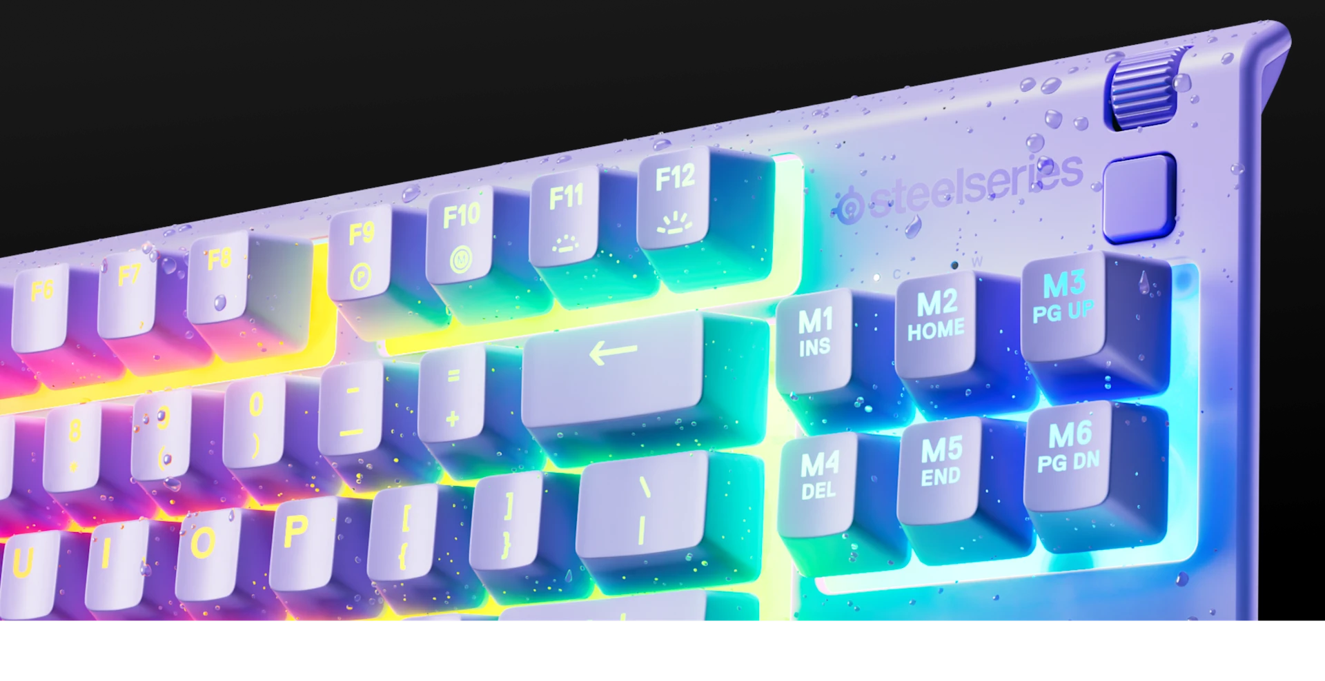 Imagen en primer plano del teclado Apex 3 TKL.