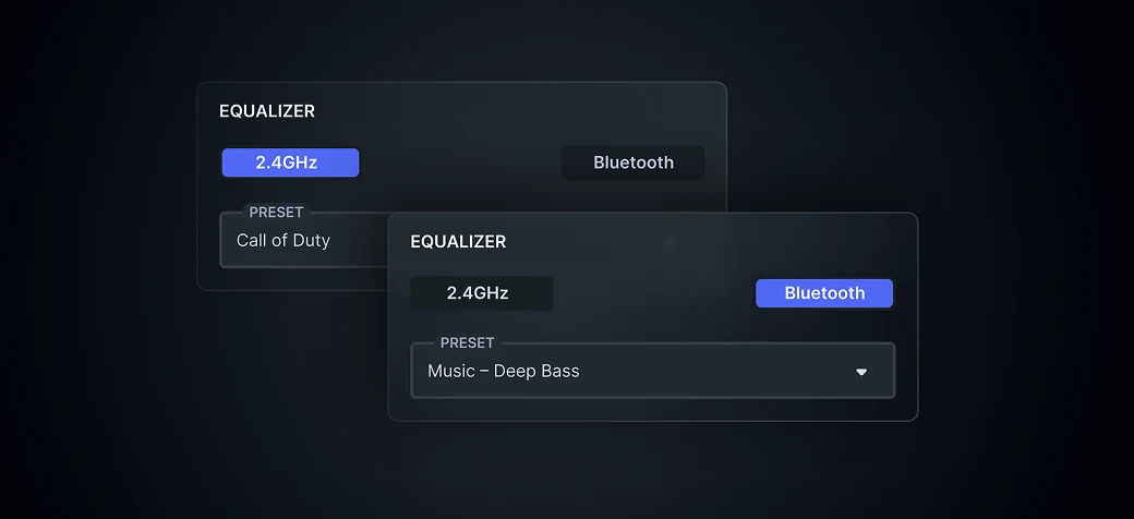 diferentes ajustes preestablecidos para Arctis Nova 3 Wireless desde la aplicación Companion
