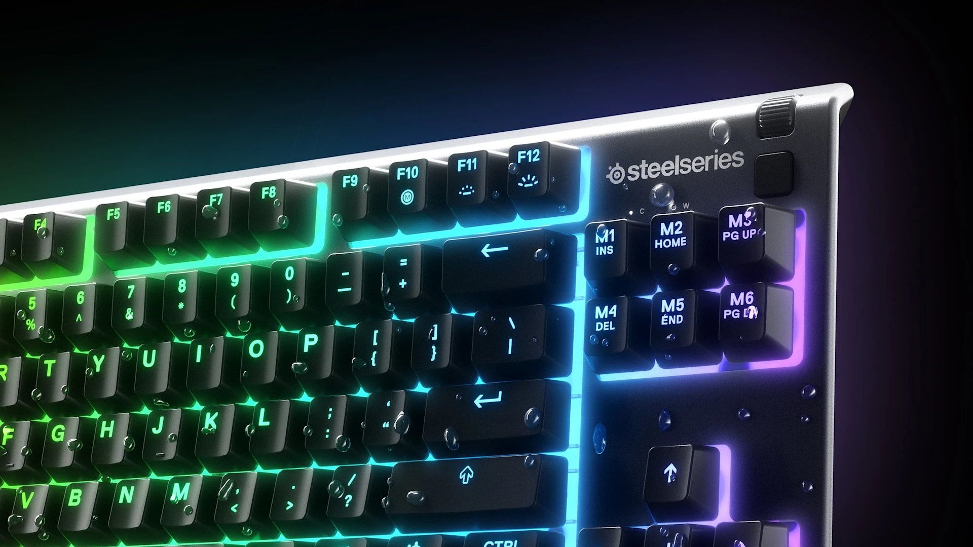 Nahaufnahme der Apex 3 TKL-Tastatur