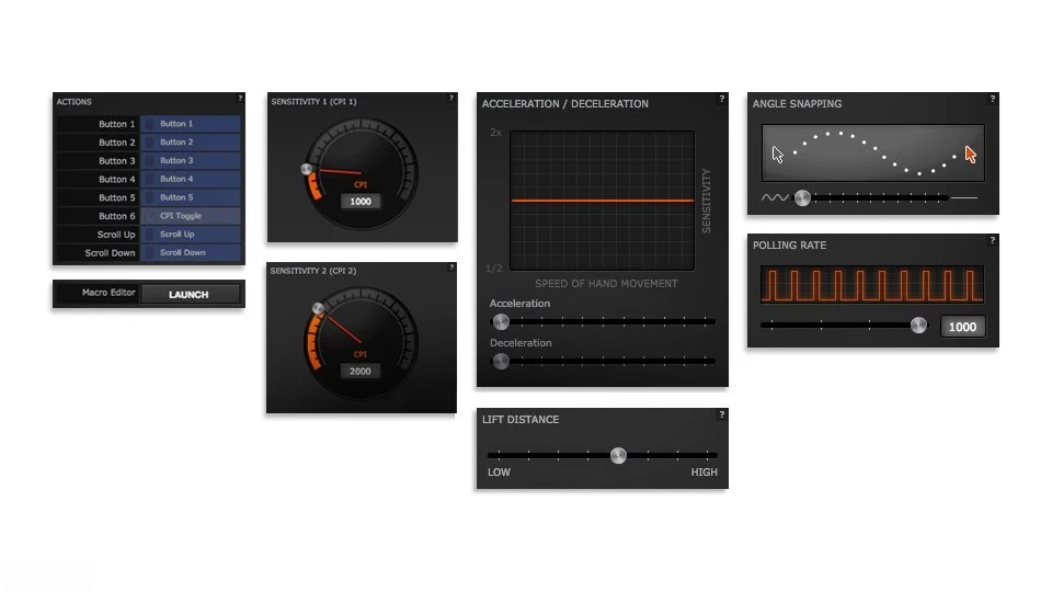 Engine Software interface screenshots
