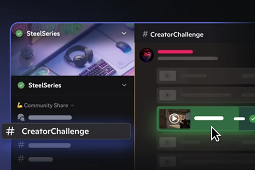 Una imagen del canal Discord del desafío Steelseries Creator.
