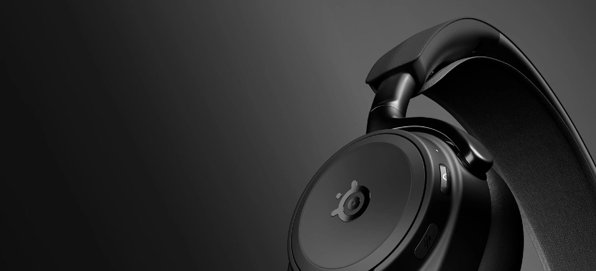 Arctis Nova Elite Black desde la vista lateral