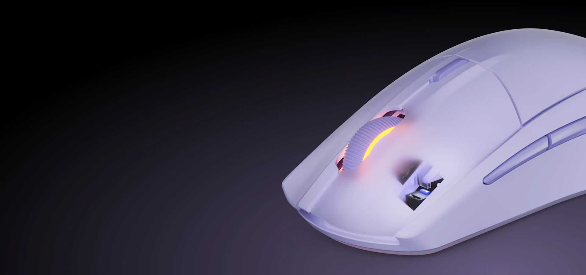The Rival 3 Wireless Gen 2 mouse on a dark background
