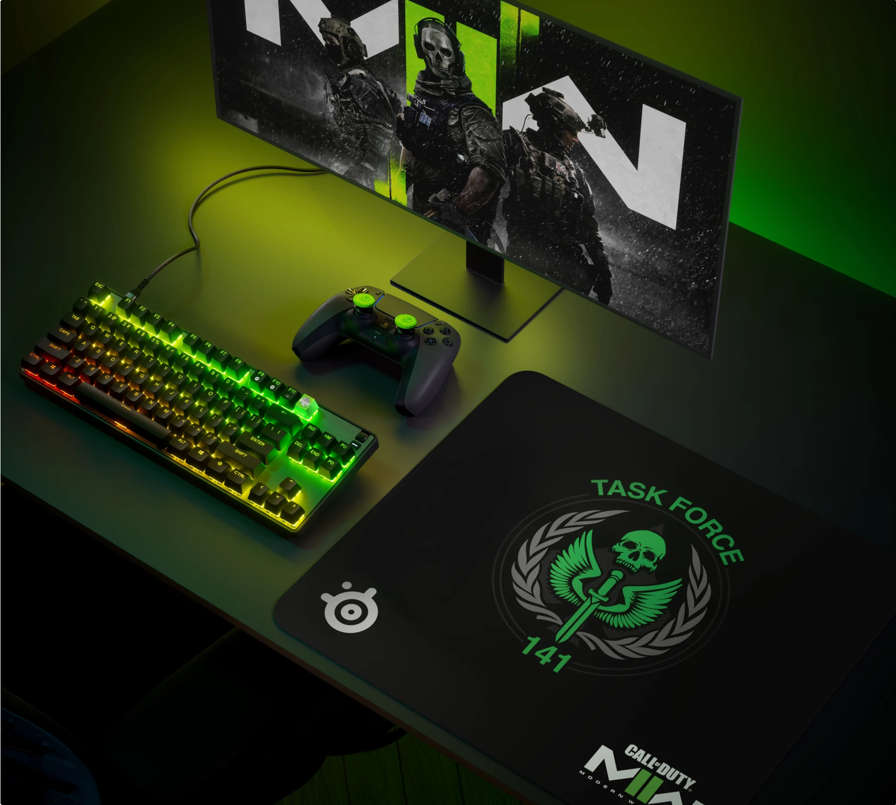 Call of duty setup; mousepad kontrol freek thumbstick