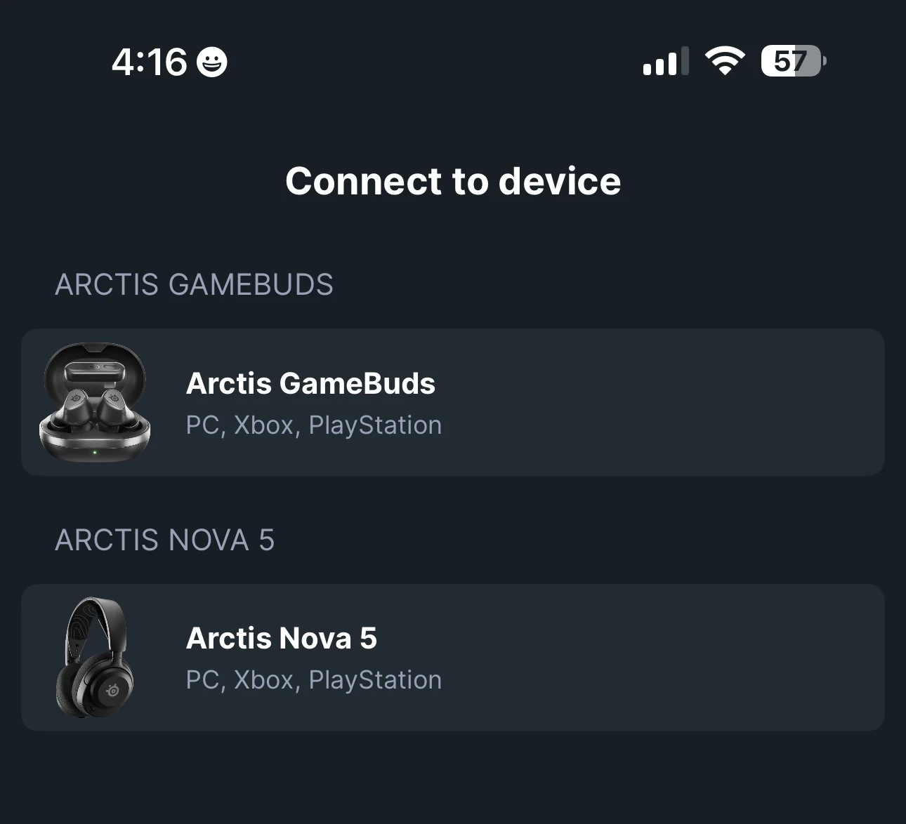 application recognizing different devices connected to the system.