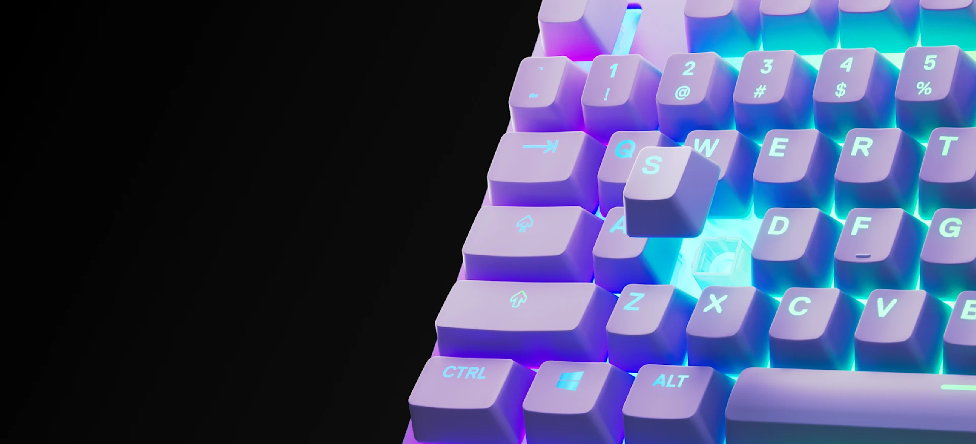 close up image of Apex 3 TKL keyboard