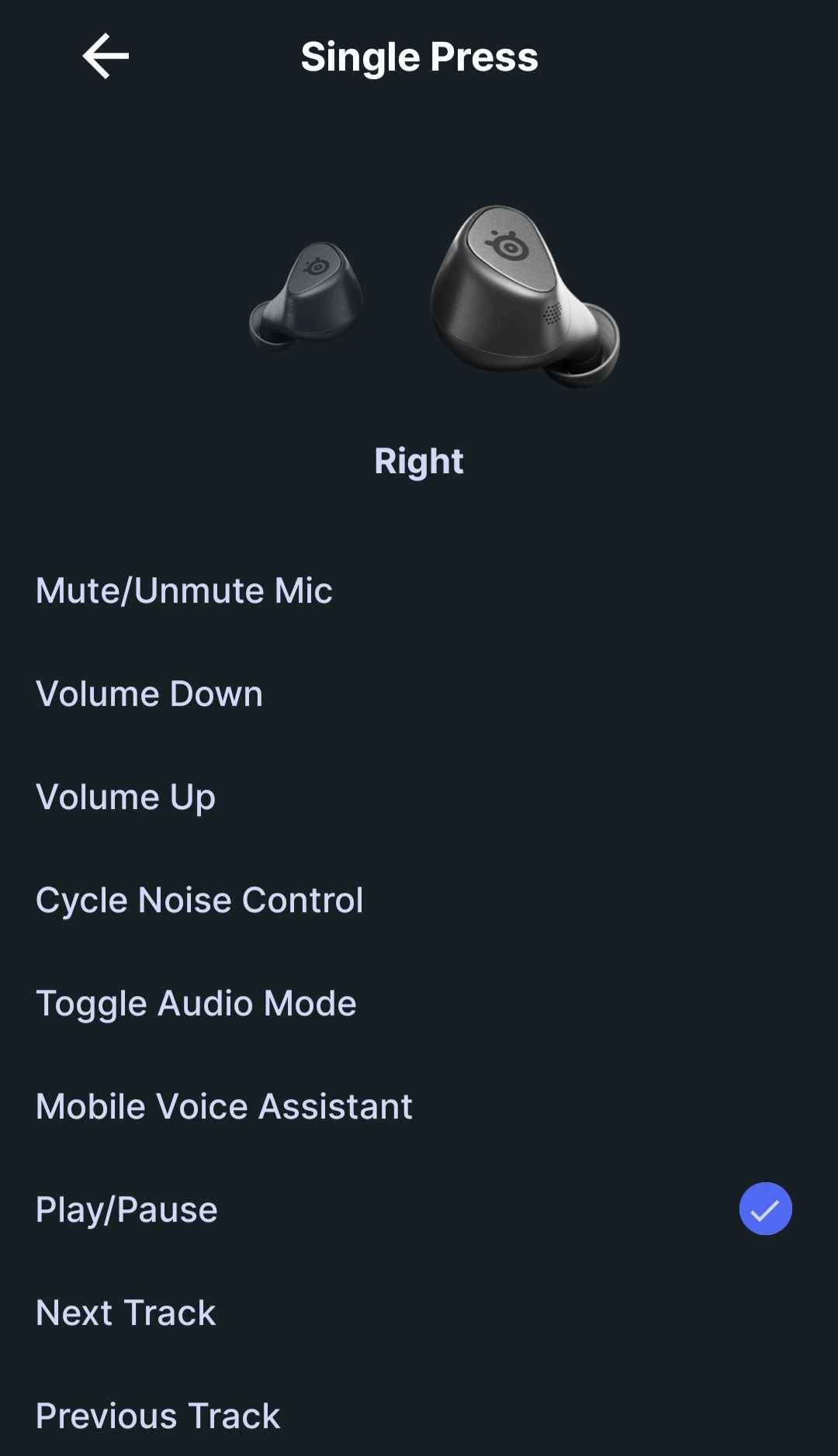 Screenshot from Companion App.