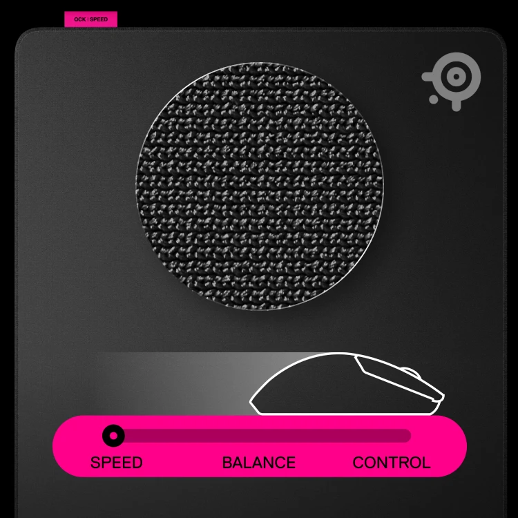 image presenting specifics of QCK Performance speed mousepad