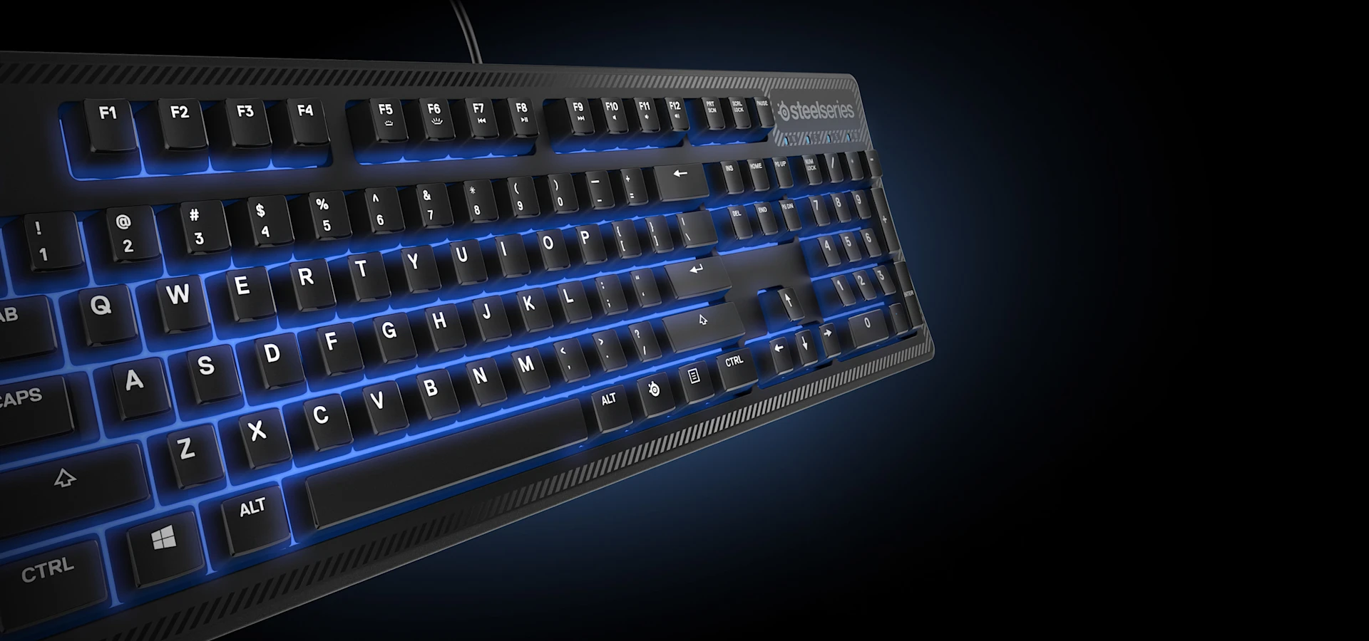 Apex 100 keyboard on a dark background