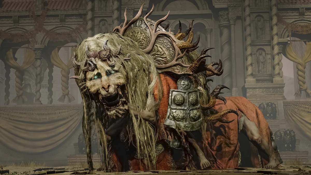 Divine Beast Dancing Lion from Elden Ring game