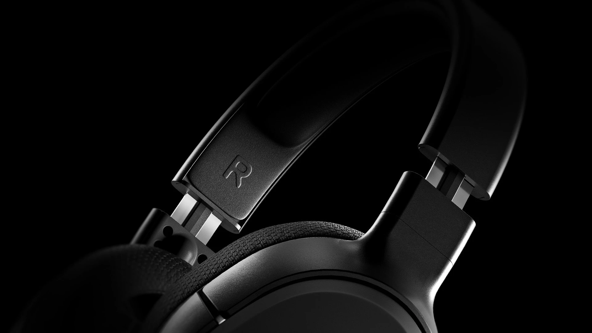 Nahaufnahme des Arctis 1-Headsets auf schwarzem Hintergrund