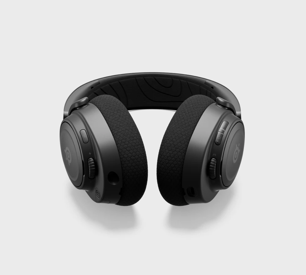 View of the headphone buttons.
