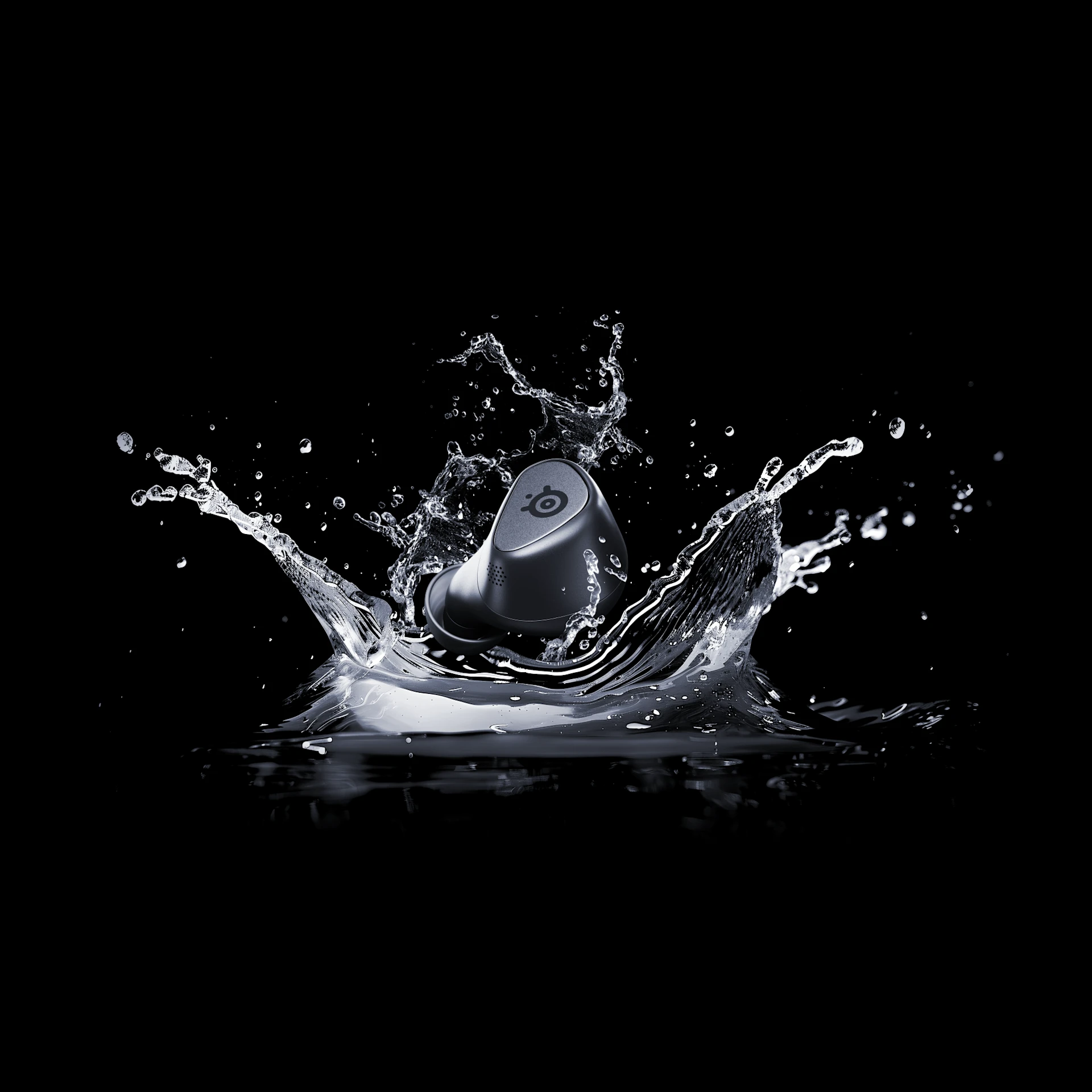 handset falling into the water causing a splash