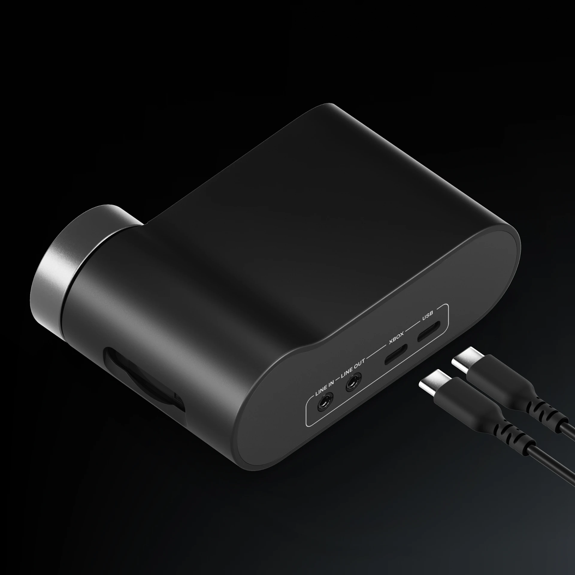 Black Arctis Nova Pro Wireless headphones connected to the TV and monitor.