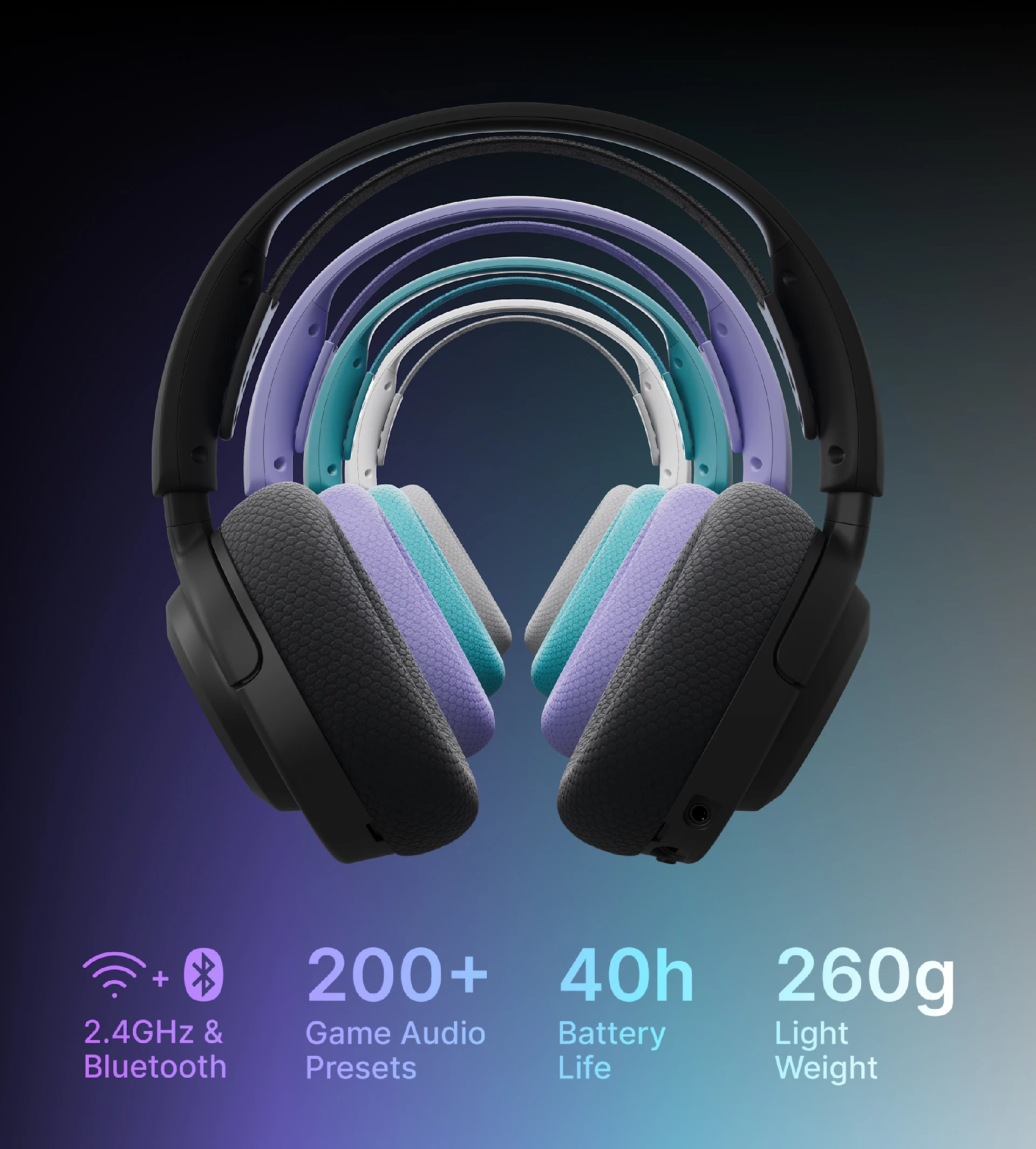 Arctis nova 3 wilreless in four colours