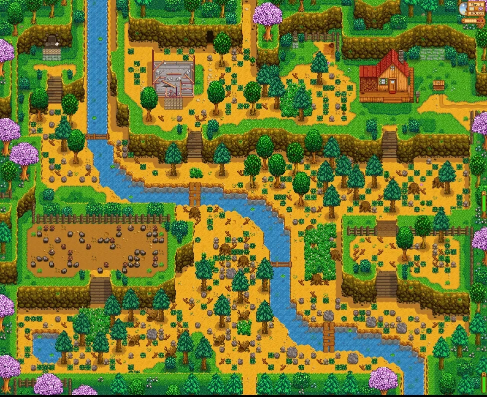 Hill-top Farm in Stardew Valley