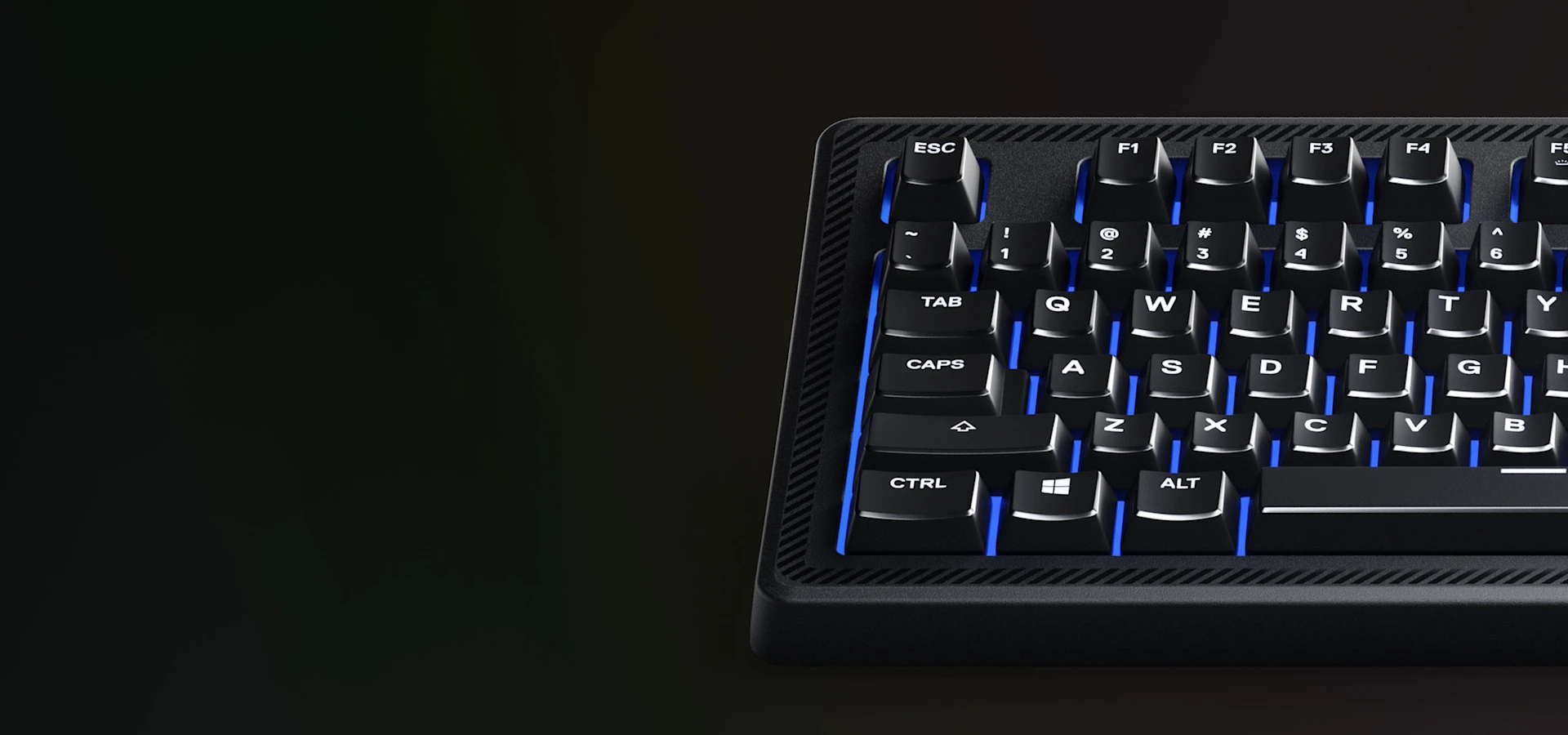 Apex 100 keyboard on a dark background