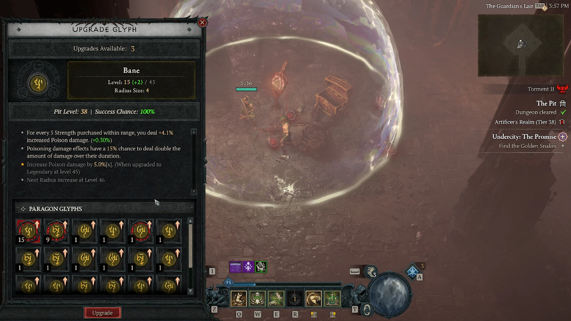 Diablo four in game screenshot on how to get ancestral items.