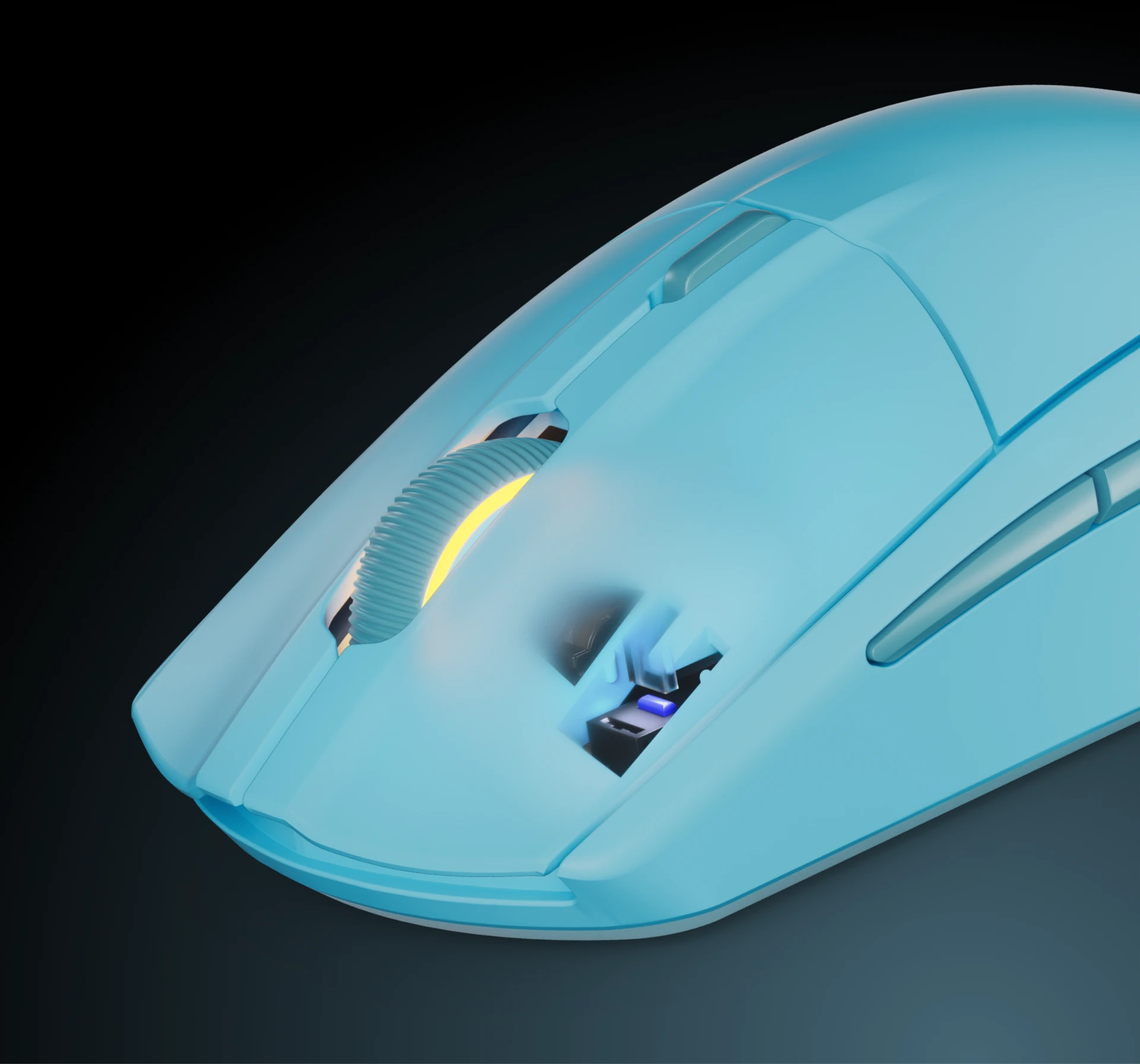 El ratón Rival 3 Wireless Gen 2 sobre fondo oscuro