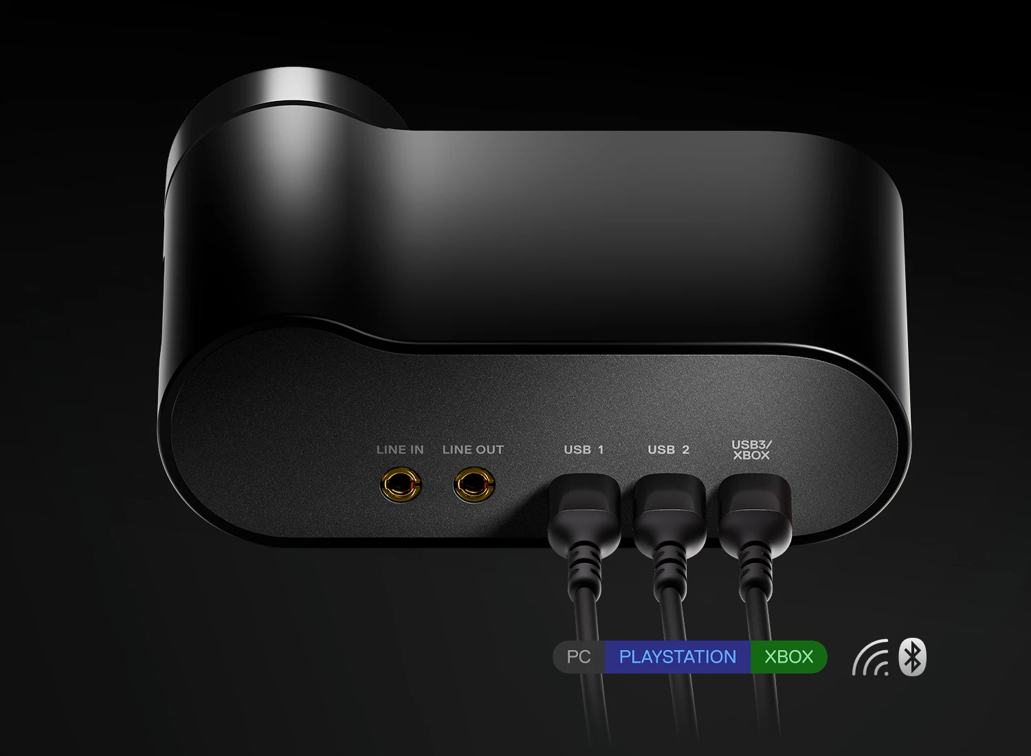 Gamedac con tres cables conectados