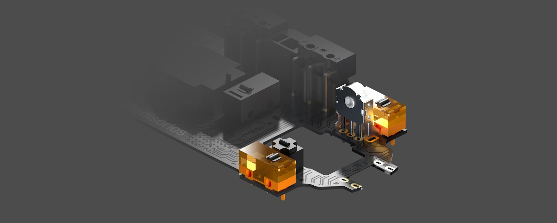 En illustration af Rival 5's mikro-IP54-kontakter.