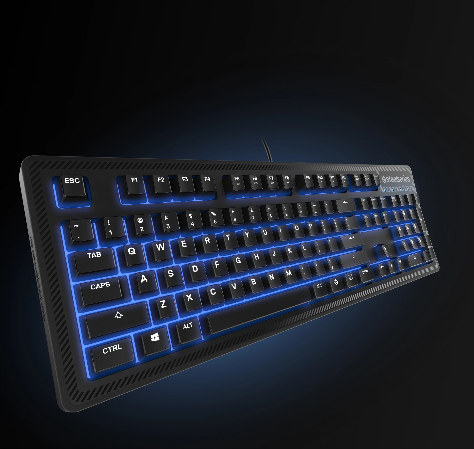 Apex 100 keyboard on a dark background