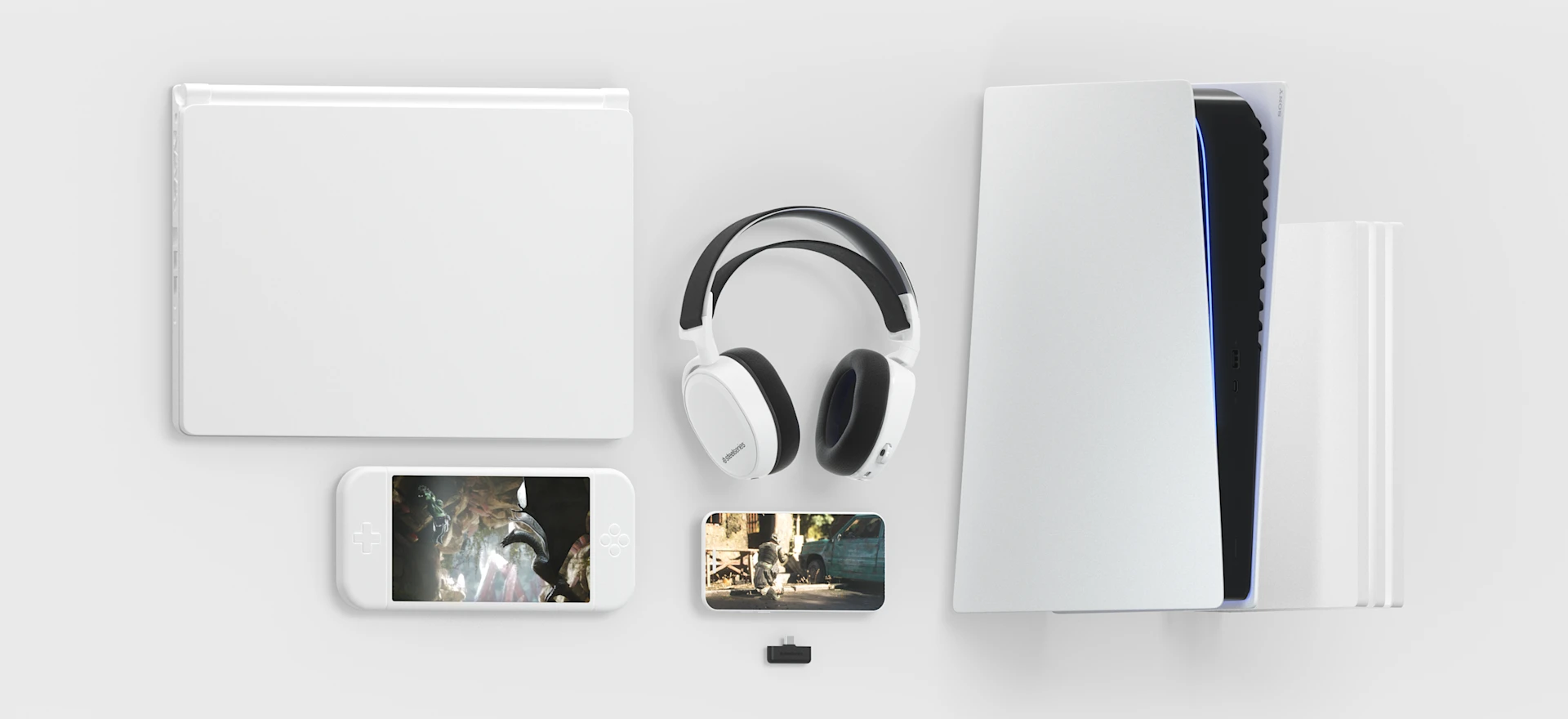 Arctis 7 with different products