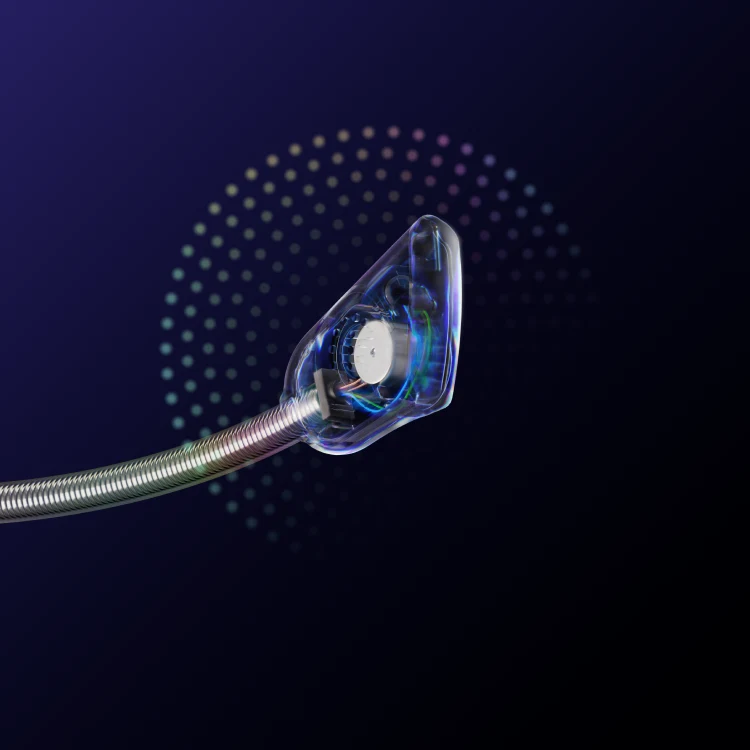 Zoomed view of the Arctis Nova 3 mic