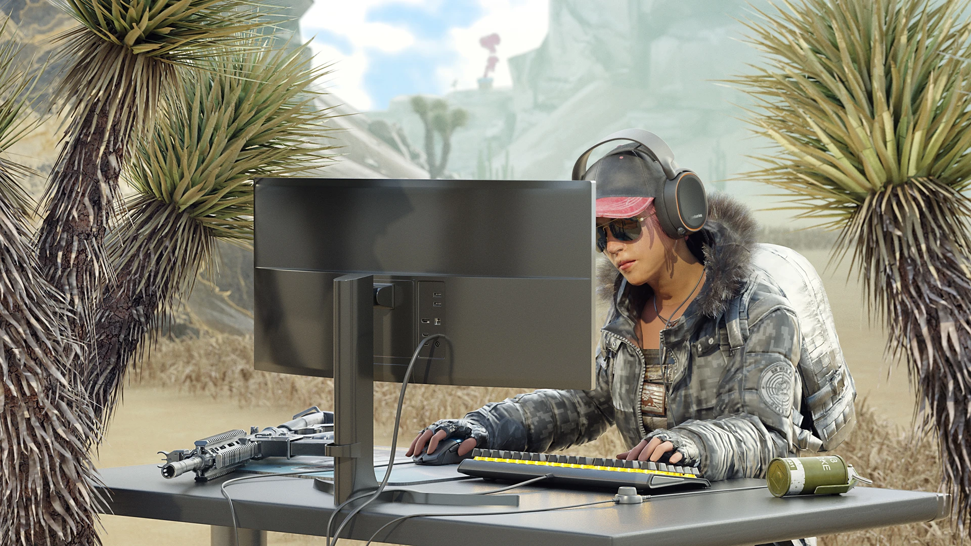 PC gamer on Savannah 