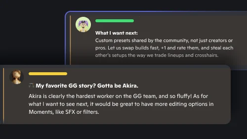 Imagen de personas discutiendo sobre la historia de GG y las novedades en Discord.
